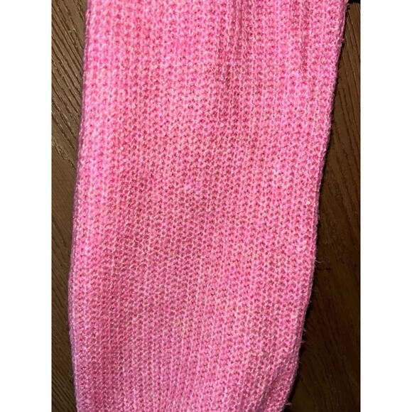 Barbie Pink Cable Knit Scallop Hem  Women's XL long sleeve Sweater - Picture 11 of 13